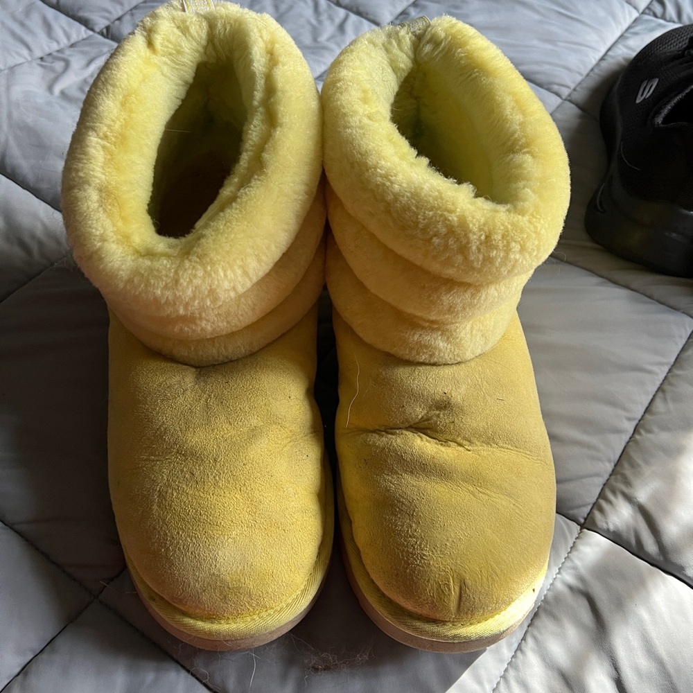 UGG Yellow Sheepskin Winter Boots